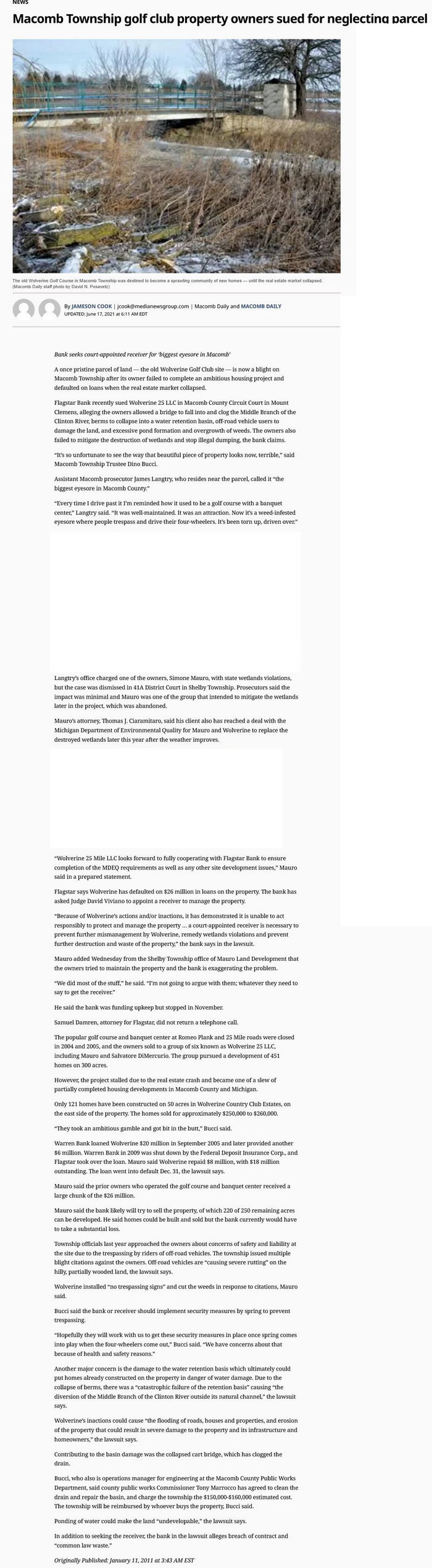 Wolverine Golf Club - Jan 2011 Article (newer photo)